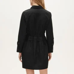Elena mini shirt-dress in cotton poplin