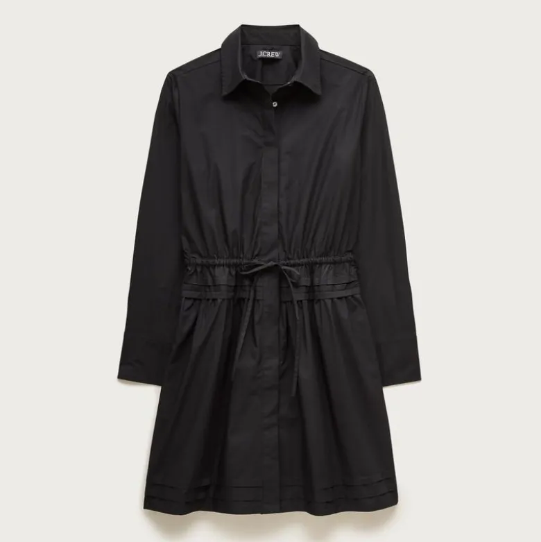 Elena mini shirt-dress in cotton poplin