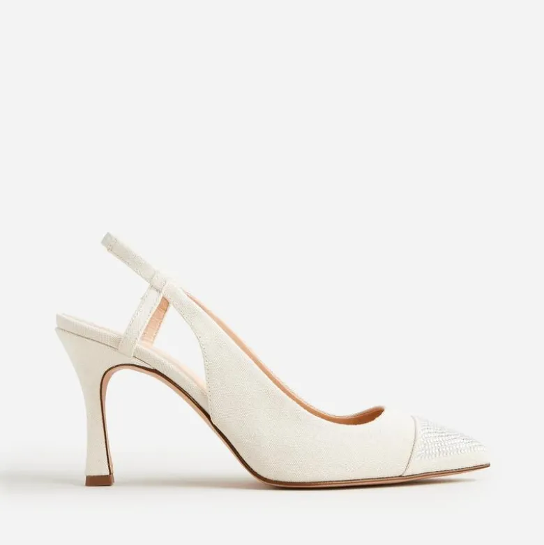 Elsie made-in-Italy slingback pumps with crystals