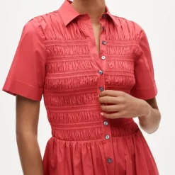 Elsie shirt-dress in cotton poplin