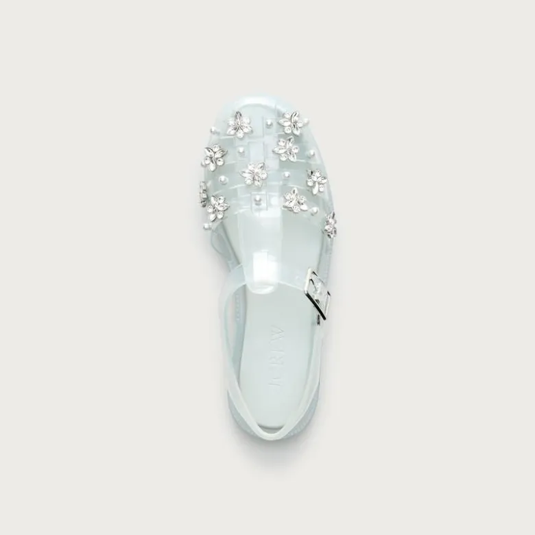 Embellished fisherman jelly sandals