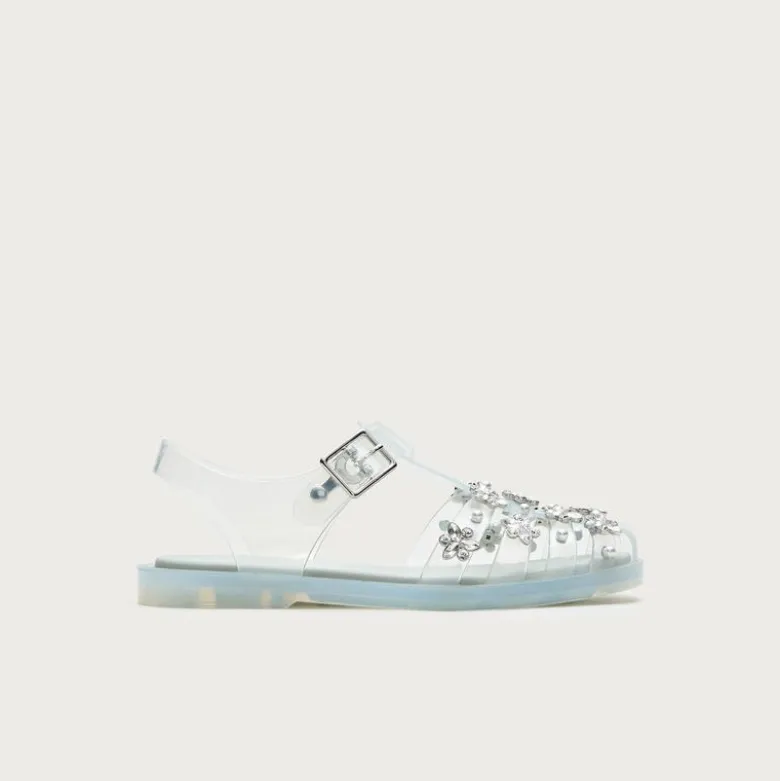 Embellished fisherman jelly sandals