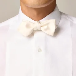 English satin point bow tie