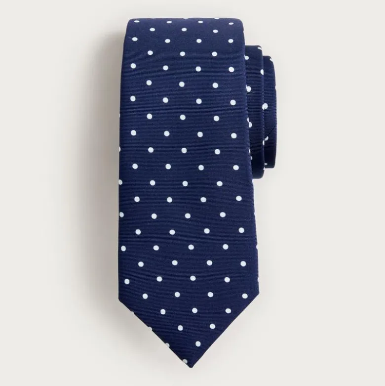 English silk dotted tie