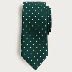 English silk dotted tie