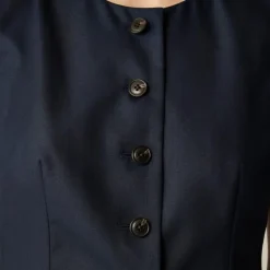 Essential tailored vest top in wool-blend