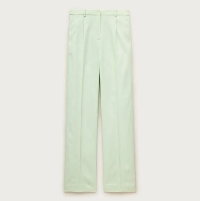 Essential wide-leg pant in Gramercy linen blend