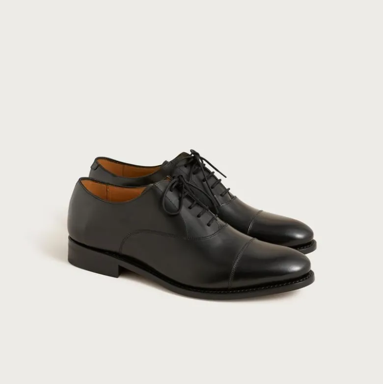 Essex cap toe oxfords in leather