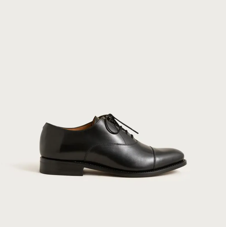 Essex cap toe oxfords in leather