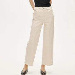 Everyday wide-leg ankle jean in semi-stretch