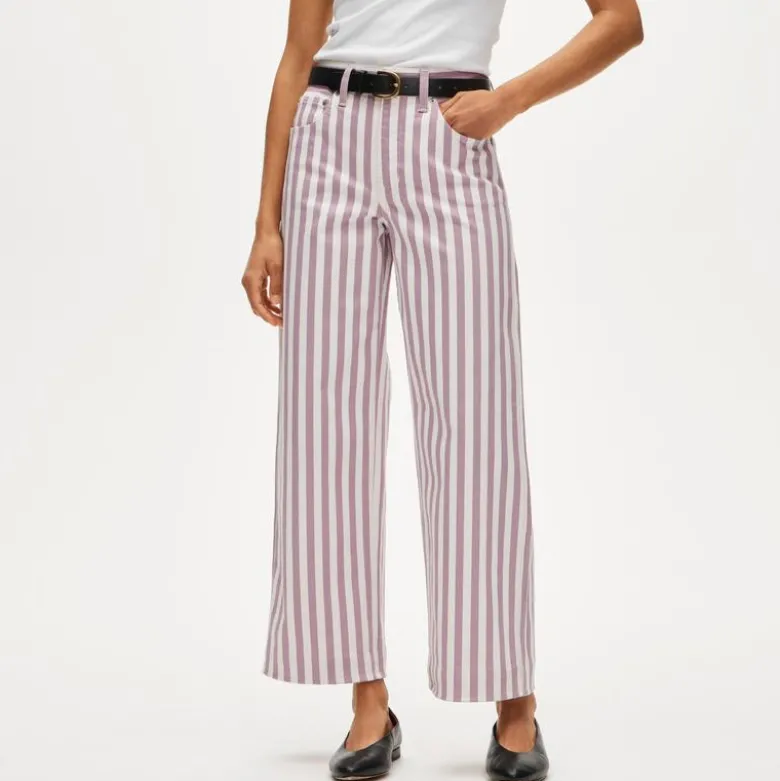 Everyday wide-leg ankle jean in stretch