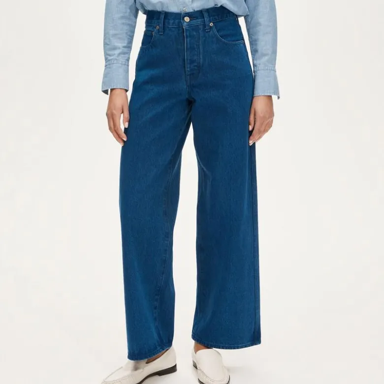 Everyday wide-leg ankle jean in rigid