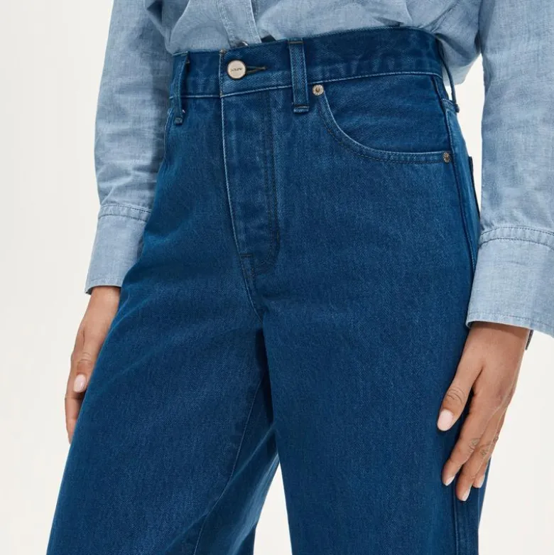 Everyday wide-leg ankle jean in rigid