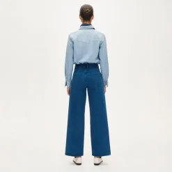 Everyday wide-leg ankle jean in rigid