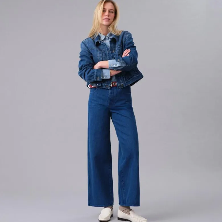 Everyday wide-leg ankle jean in rigid