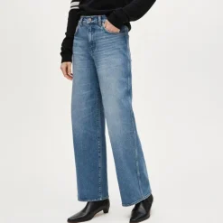 Everyday wide-leg ankle jean in semi-stretch