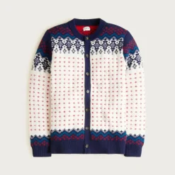 Fair Isle cardigan in lambswool
