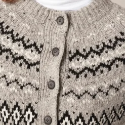 Fair Isle cardigan in wool blend