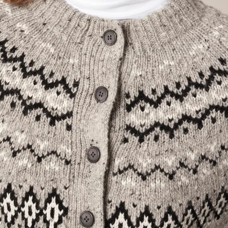 Fair Isle cardigan in wool blend
