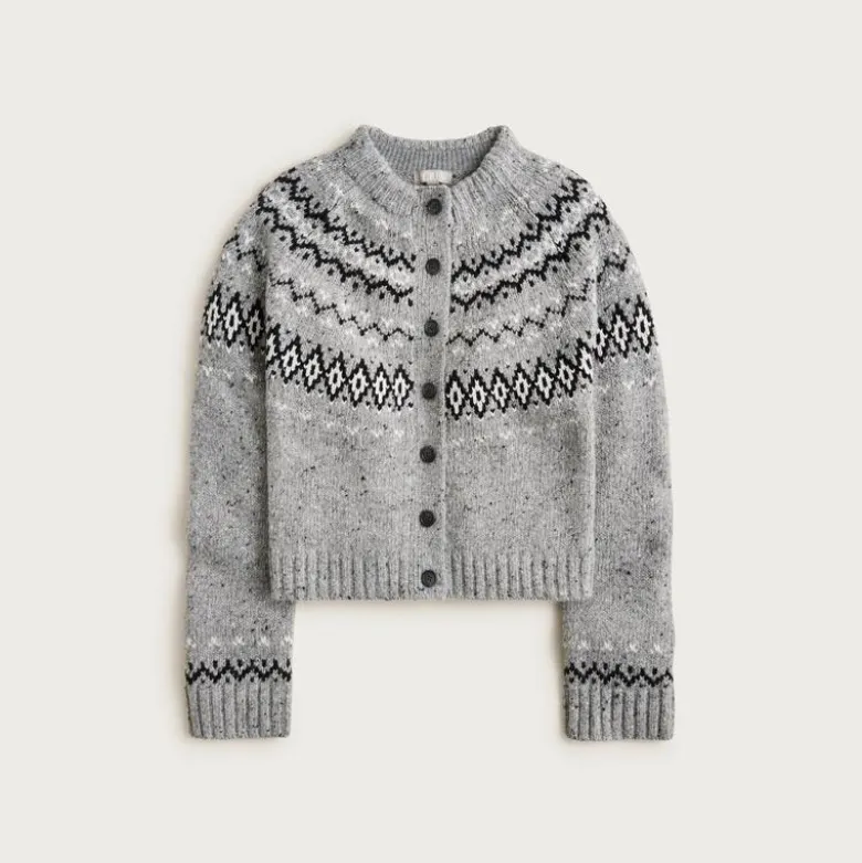 Fair Isle cardigan in wool blend