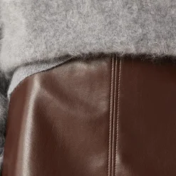 Fairfax skirt in faux leather