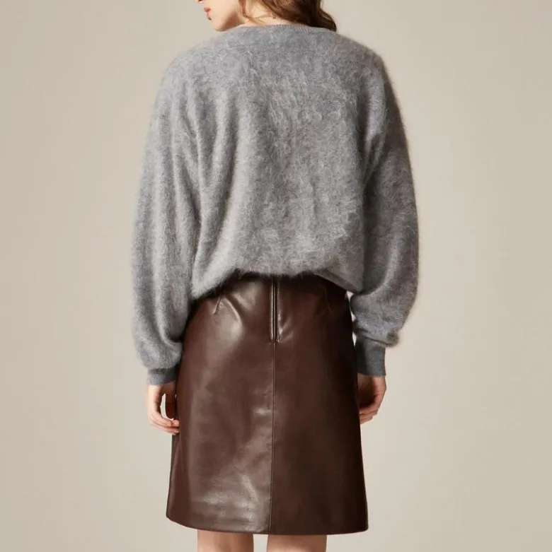 Fairfax skirt in faux leather