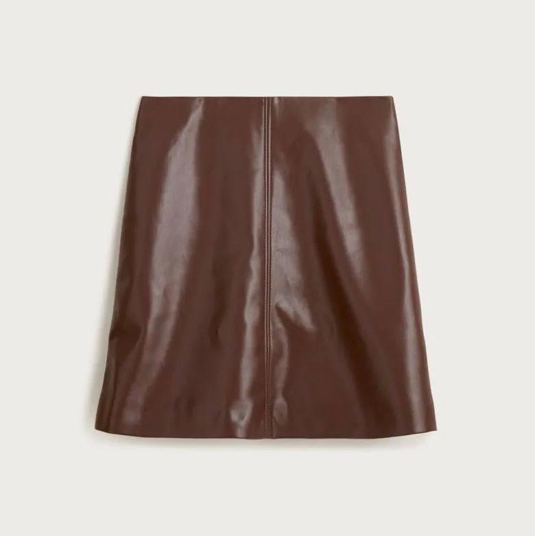 Fairfax skirt in faux leather