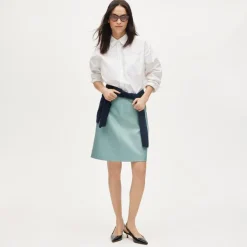 Fairfax skirt in faux leather