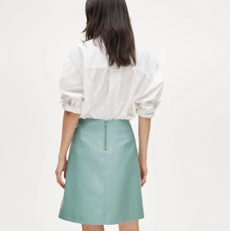 Fairfax skirt in faux leather