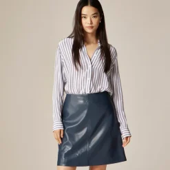 Fairfax skirt in faux leather