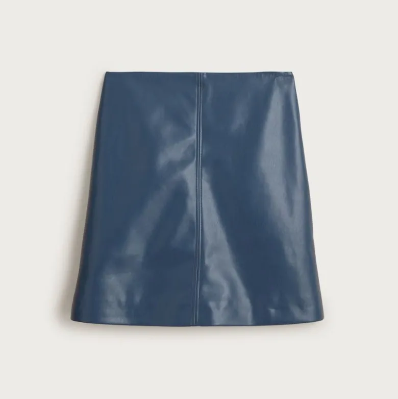 Fairfax skirt in faux leather