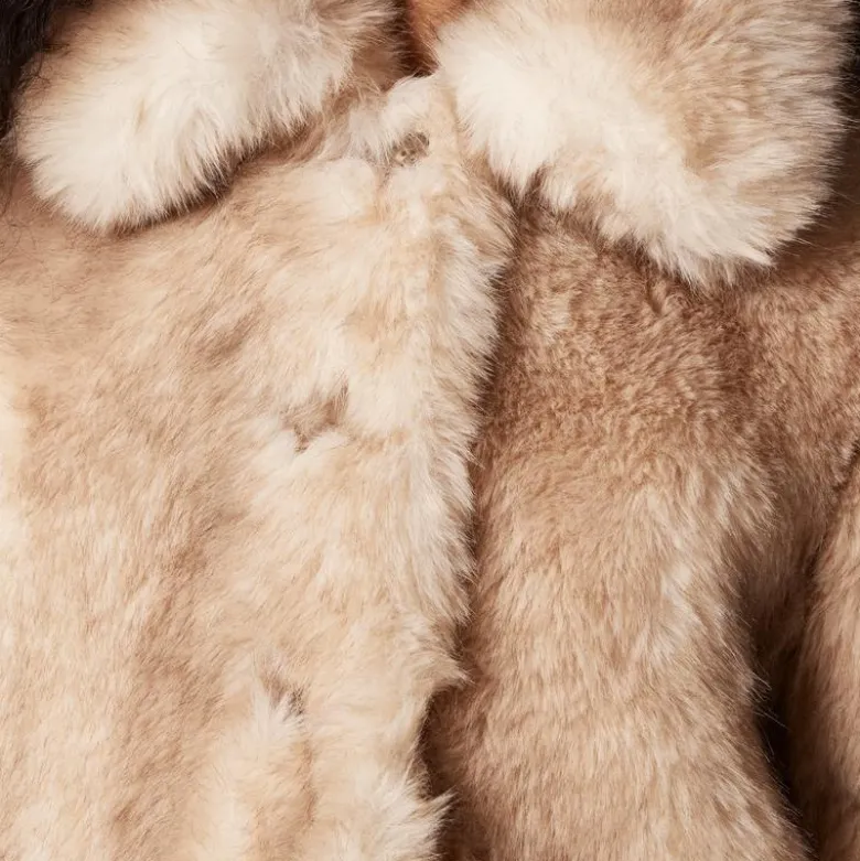 Faux-fur coat
