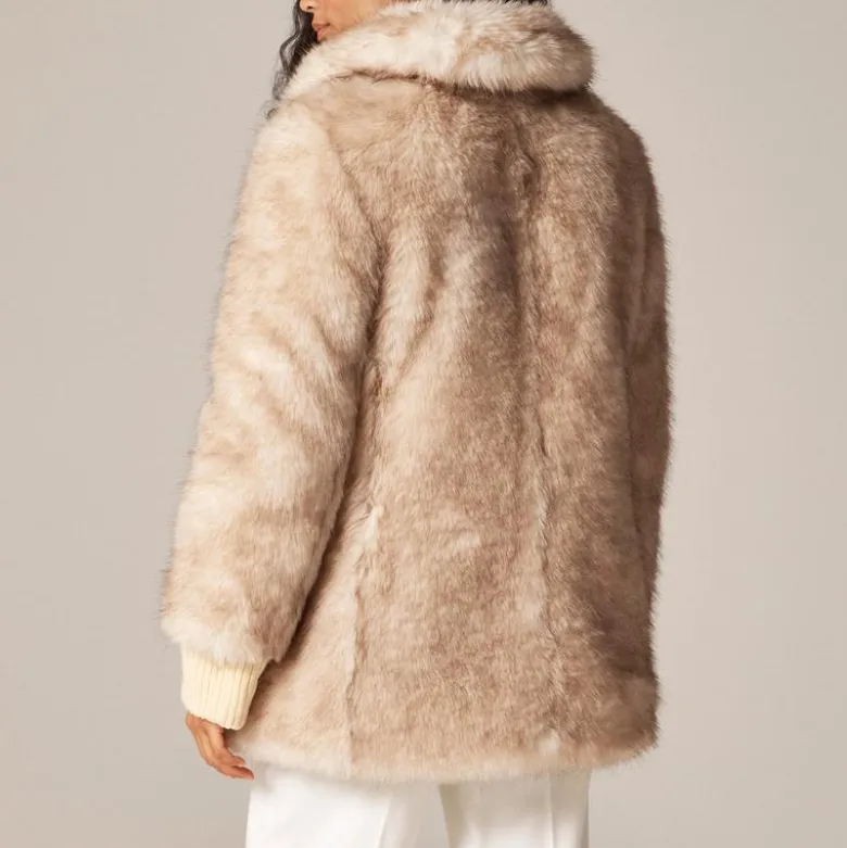 Faux-fur coat