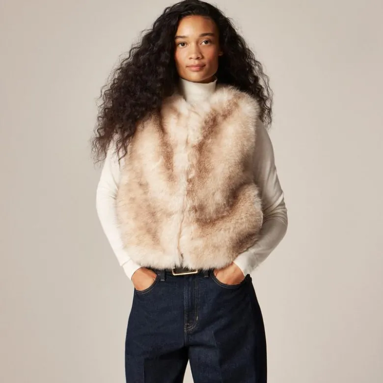 Faux-fur vest