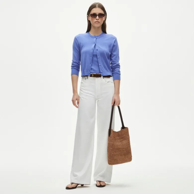 Featherweight cashmere cardigan