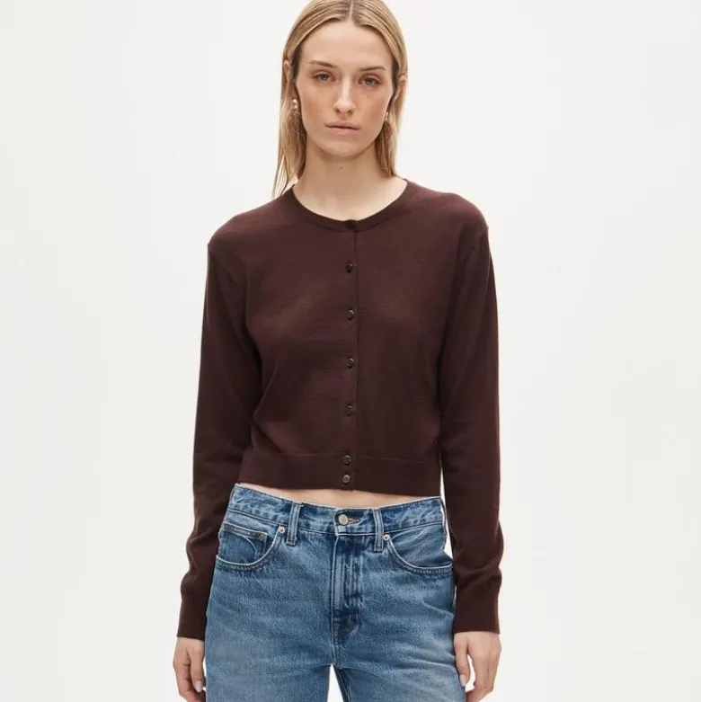 Featherweight cashmere cardigan