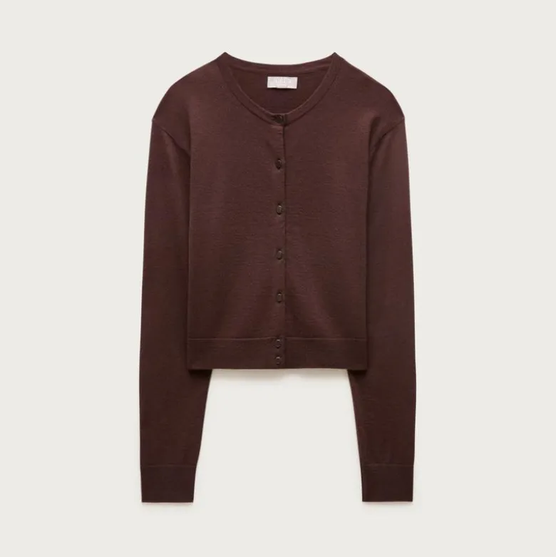 Featherweight cashmere cardigan