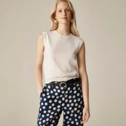 Featherweight cashmere-blend cropped sweater shell