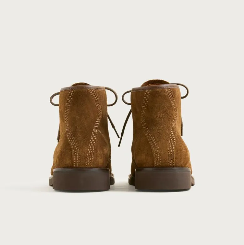 Field boots in suede