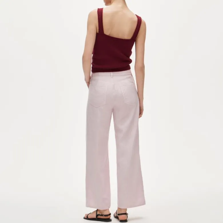 Five-pocket pant in linen blend