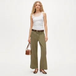 Five-pocket pant in linen blend