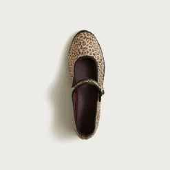 Flabelus X J.Crew Mary Jane espadrille flats in leopard print