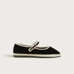 Flabelus X J.Crew Mary Jane espadrilles in velvet
