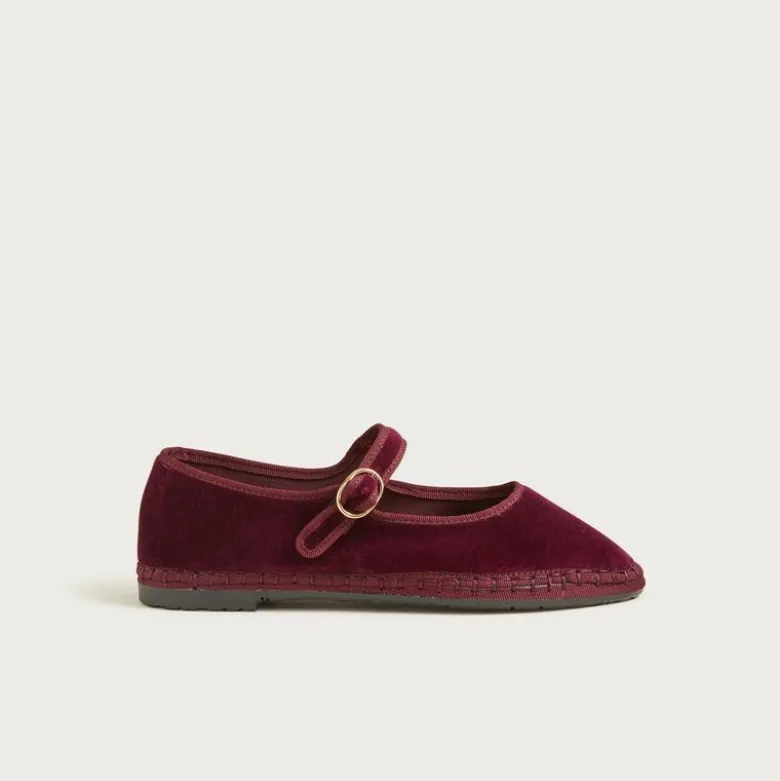 Flabelus X J.Crew Mary Jane espadrilles in velvet