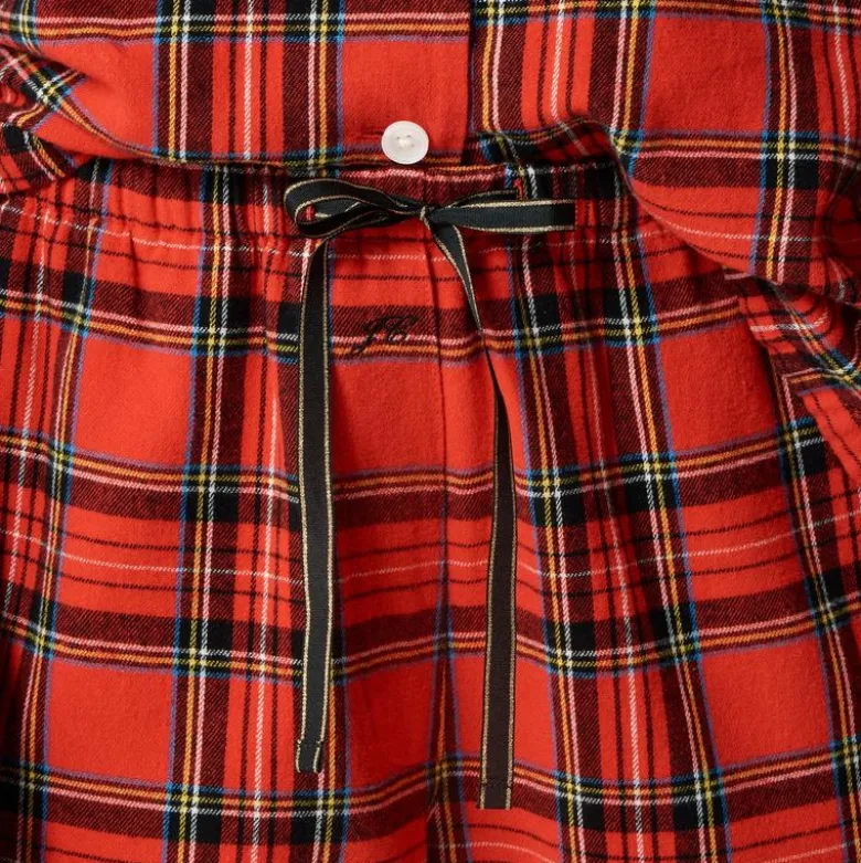 Flannel long-sleeve pajama pant set in Good Tidings plaid
