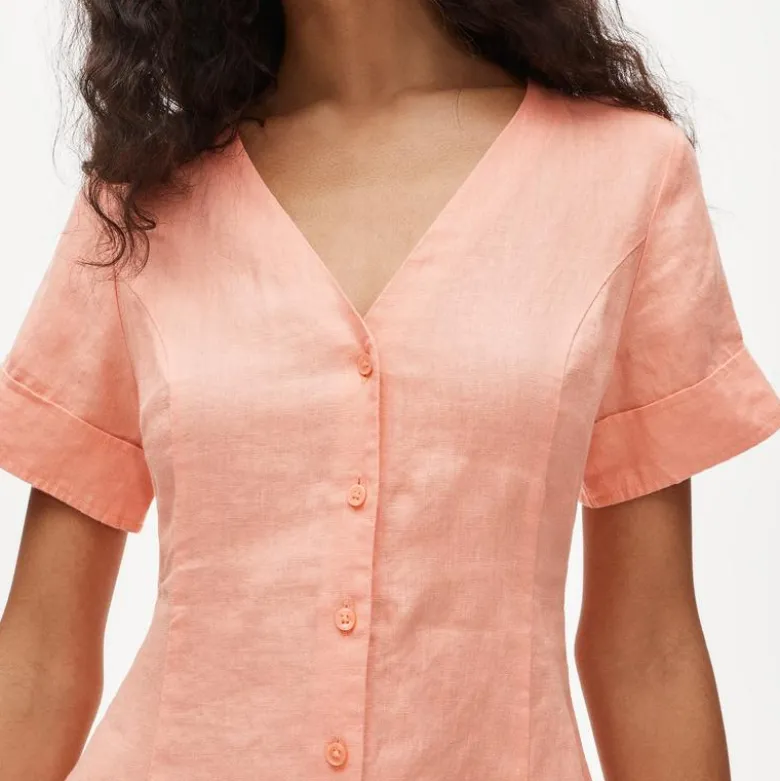Fleur mini dress in linen