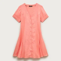 Fleur mini dress in linen