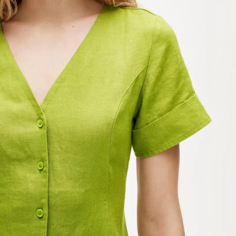 Fleur mini dress in linen