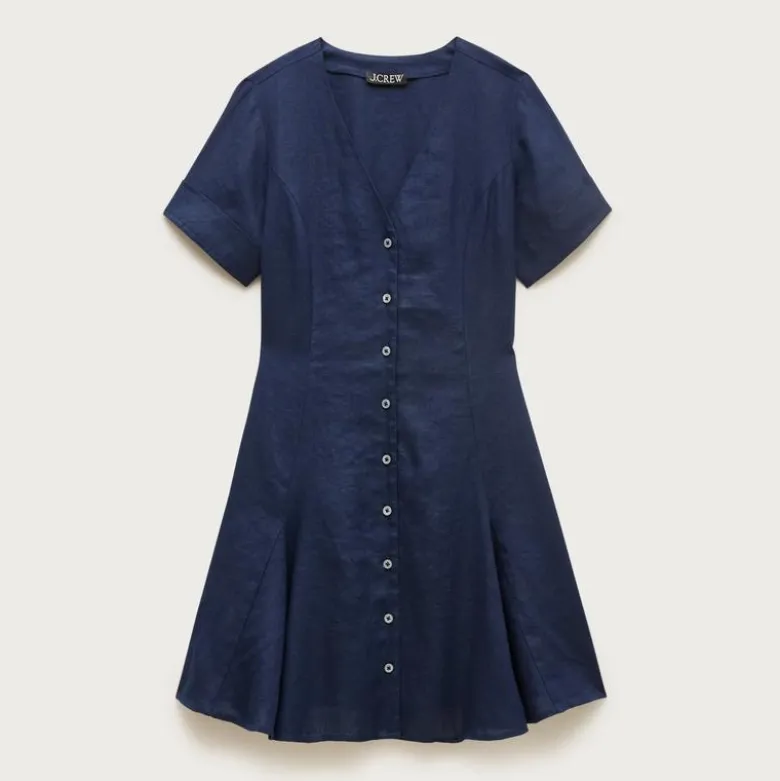 Fleur mini dress in linen