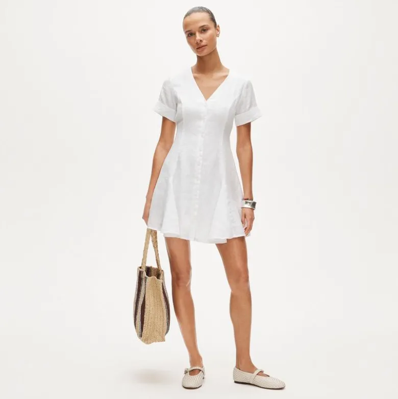 Fleur mini dress in linen